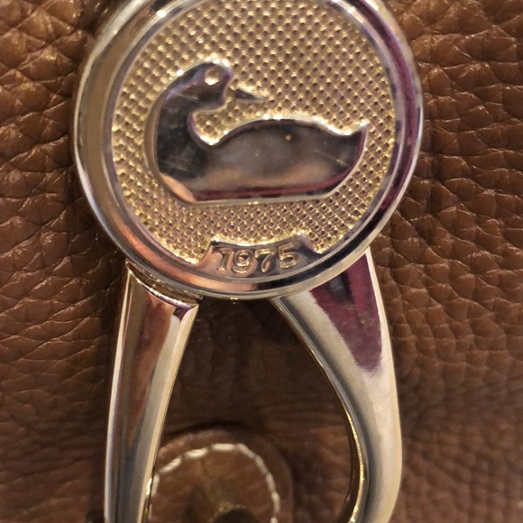 DOONEY & BOURKE CHOCOLATE BROWN LEATHER BAG - Picture 8 of 10